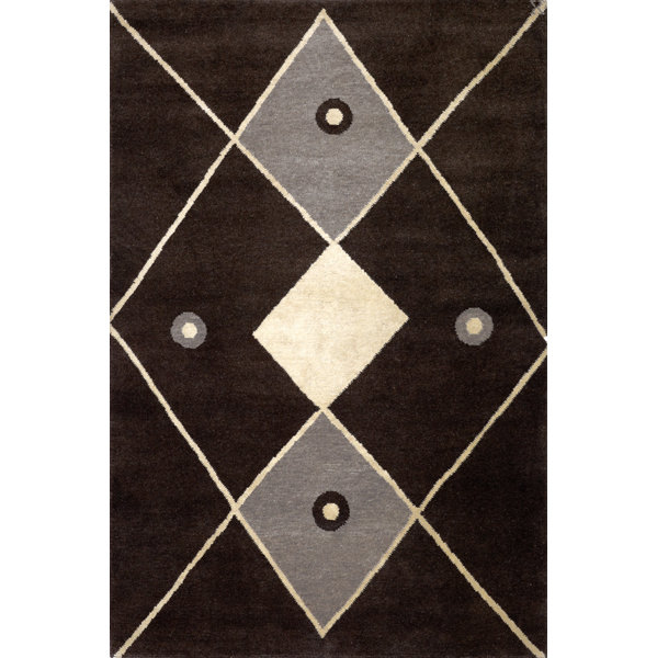New Moon Rugs Mesa HandKnotted Wool Southwestern Area Rug in Natural